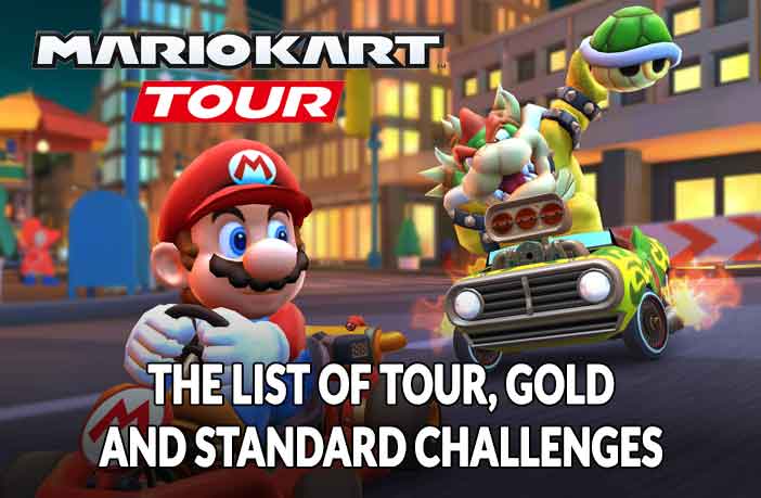 Wiki Mario Kart Tour the list of tour, gold and standard challenges with  rewards